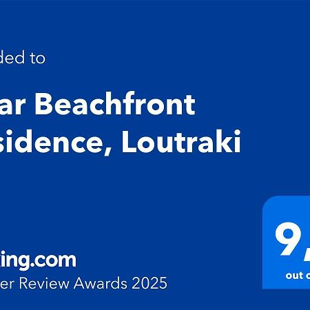 Onar Beachfront Residence, Loutraki Exterior foto